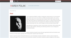 Desktop Screenshot of marekpolak.com